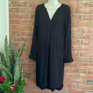 White House Black Market Black Long Sleeve Dress Size 10